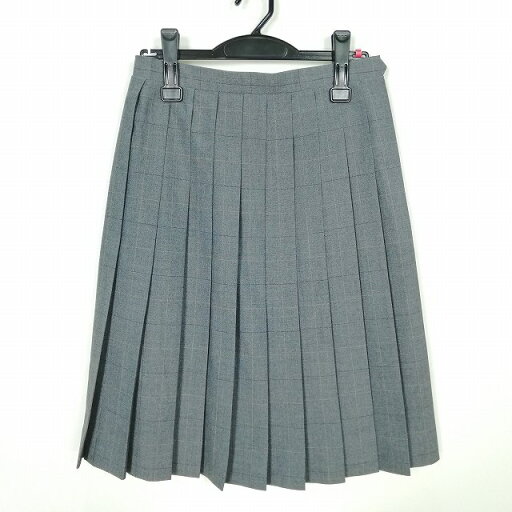 スクールスカート 夏物 w63-丈60 チェック 中学 高校 プリーツ 学生服 制服 女子 中古 HK6404 スクールスカート 夏物 w63-丈60 チェック 中学 高校 プリーツ 学生服 制服 女子 中古 HK6404