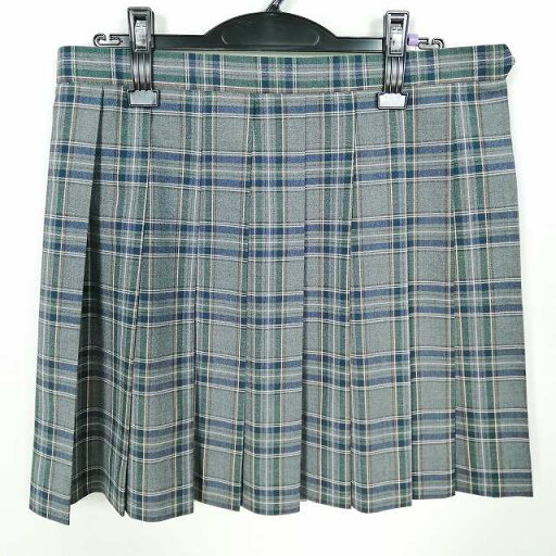 スクールスカート 大きいサイズ 夏物 w75-丈44 チェック 中学 高校 ミニ丈 プリーツ 学生服 制服 女子 中古 HK8093 スクールスカート 大きいサイズ 夏物 w75-丈44 チェック 中学 高校 ミニ丈 プリーツ 学生服 制服 女子 中古 HK8093