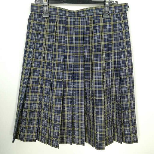 スクールスカート 夏物 w66-丈58 チェック 中学 高校 プリーツ 学生服 制服 女子 中古 HK9860 スクールスカート 夏物 w66-丈58 チェック 中学 高校 プリーツ 学生服 制服 女子 中古 HK9860