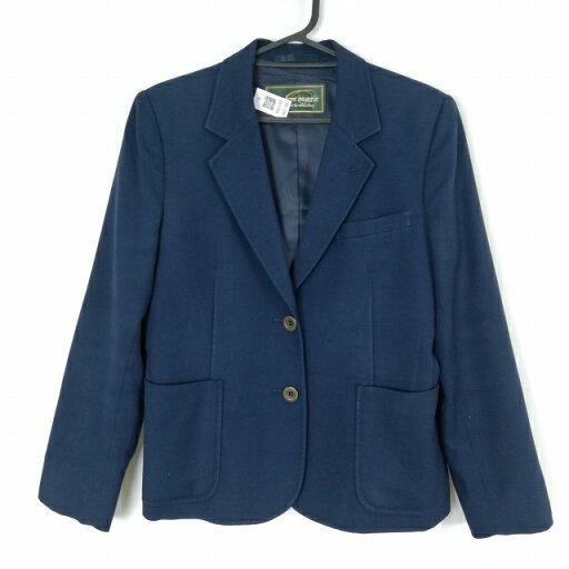 ブレザー 上着 冬物 女子 学生服 千葉西高校 紺 制服 中古 ランクC NA0144 ブレザー 上着 冬物 女子 学生服 千葉西高校 紺 制服 中古 ランクC NA0144