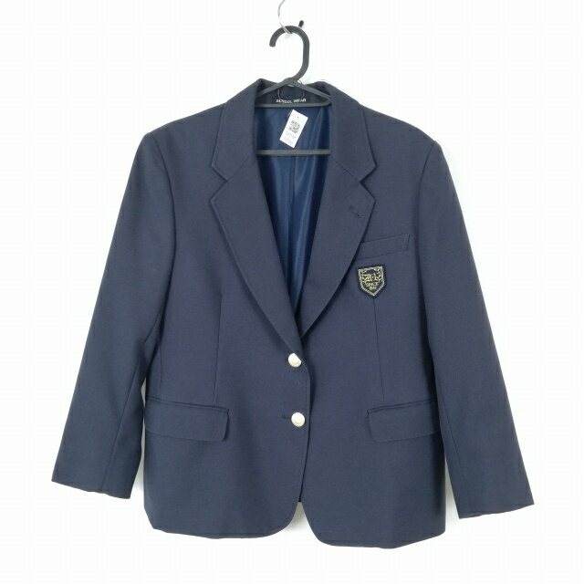 ブレザー 上着 冬物 女子 学生服 東京日野第一中学 紺 制服 中古 ランクB EY7164