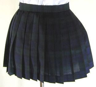 合・チェックプリーツスカート(30cm丈)tam_s_7108