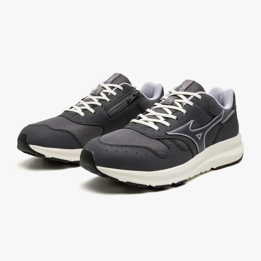 レディース ウォーキング ミズノ ウェーブフリーライド 2 SW(スーパーワイド) グレー/ラベンダー B1GF250005【楽ギフ_包装選択】