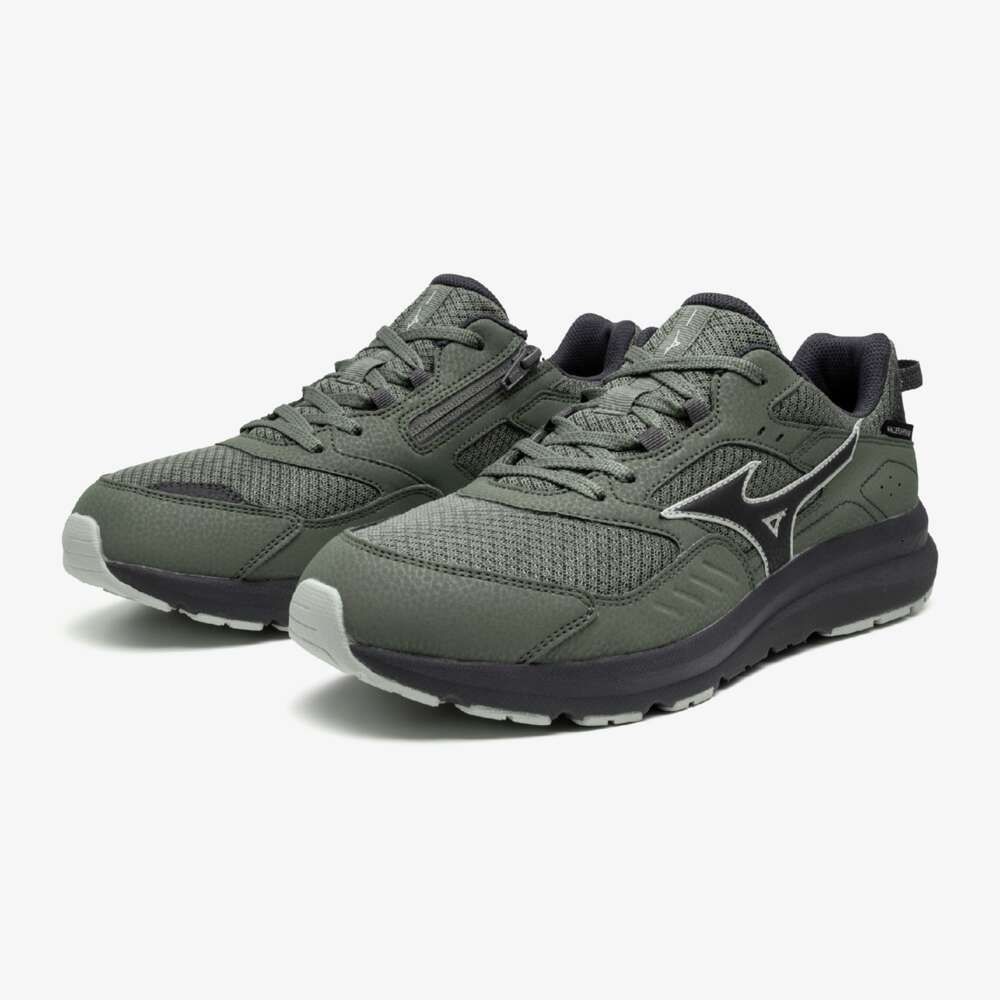ミズノ ウェーブ フリーライド WP スーパーワイド (防水) カーキ MIZUNO WAVE FREERIDE WP SW B1GE240138