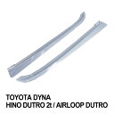 予約販売 2t デュトロ 標準用 メッキ ドアモール 左右セット デコトラ トラック カスタム エアループデュトロ ダイナ ドアアッパーモール 外装 窓下 日野
