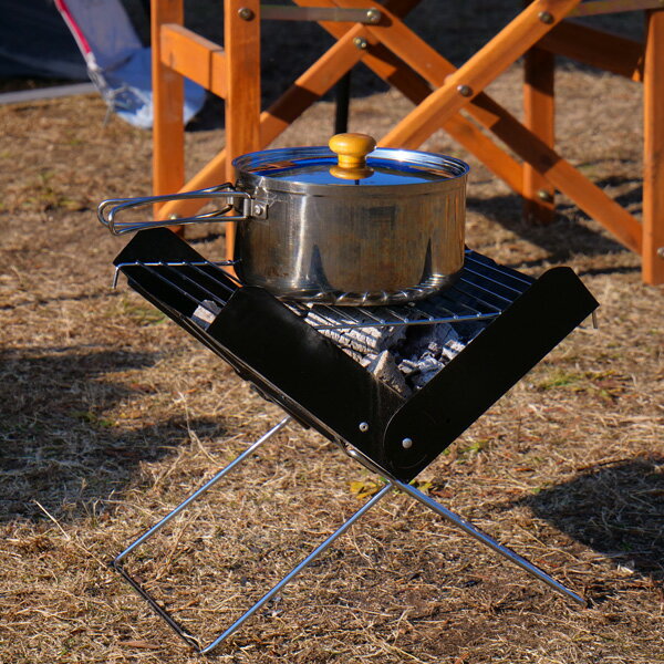 送料無料 焚き火台 ソロ アウトドア キャンプ コンパクト 軽量 焚火台 ファイアスタンド 折りたたみ 初心者 用品 道具 おすすめ ランキング 一式 セット 人気 鉄板 コンロ通販格安セール情報 楽天 通販