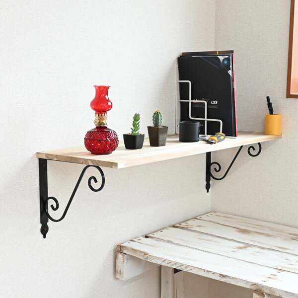 送料無料 アイアン ブラケット 140×190mm 黒 単品 アンティーク 棚 棚受け 金具 おしゃれ 家具 インテリア 用品 DIY ガレージ