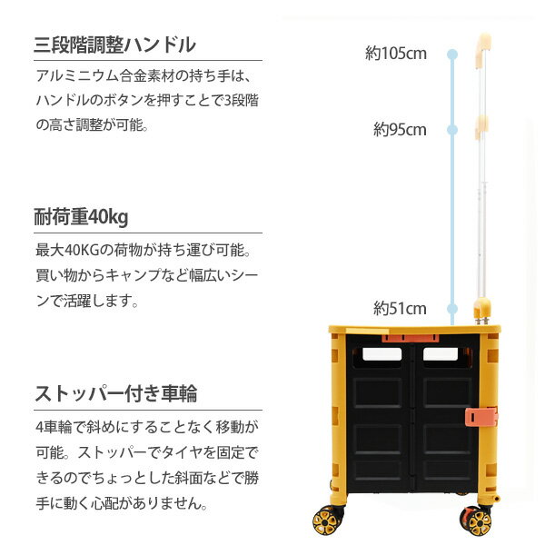 waku fimac キャリーカート ショッピングカート ソロ おしゃれ 4輪 前押し 折りたたみ 軽量 買い物 ミニ タイヤ大きい イス付き 子供 釣り キャンプ アウトドア 人気 キャリーワゴン