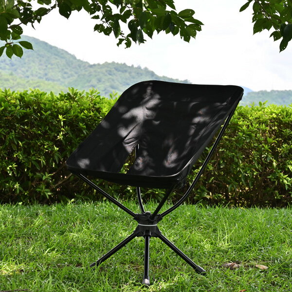 送料無料 アウトドアチェア スウィベルチェア ローチェア アウトドア ソロ キャンプ 360度回転 キャンプ チェア チェアー 軽量 コンパクト ブラック 折り畳み 初心者 用品 道具 ギア 女子 おしゃれ おすすめ ランキング 人気 室内 座り心地 料理 一式 セット通販格安セール情報 楽天 通販