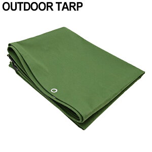 キャンバスタープ タープ 軍幕 アーミー ミリタリー 帆布 グリーン パップテント ターポリン ソロ キャンプ ソロキャンプ タープテント タープテント 防水 撥水 グランドシート