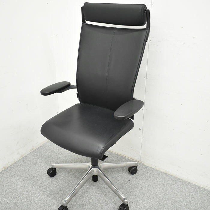 【中古】 Klober クレバー Stima スティーマ ヘッドレスト 可動肘 ランバーサポート ポリッシュ(エアポンプ式)革張り 2023092501 【中古オフィス家具】 [3]