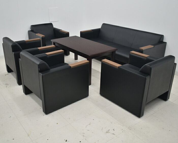 【中古】オカムラ S-1R 応接6点セット 幅1720 2025062503【中古オフィス家具】 [2]