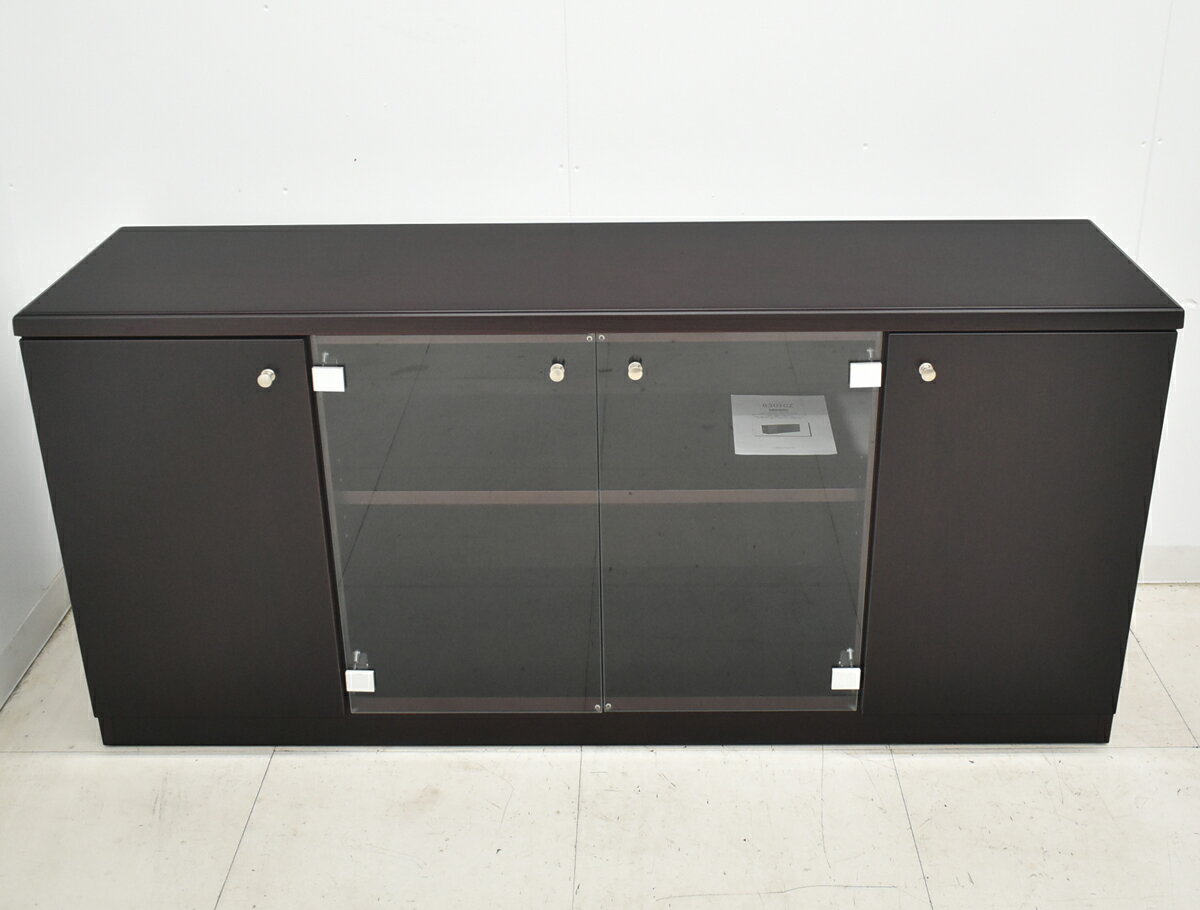 【中古】オカムラ　クレデンザ　サイドボード　ガラス扉　幅1500　2026040902【中...