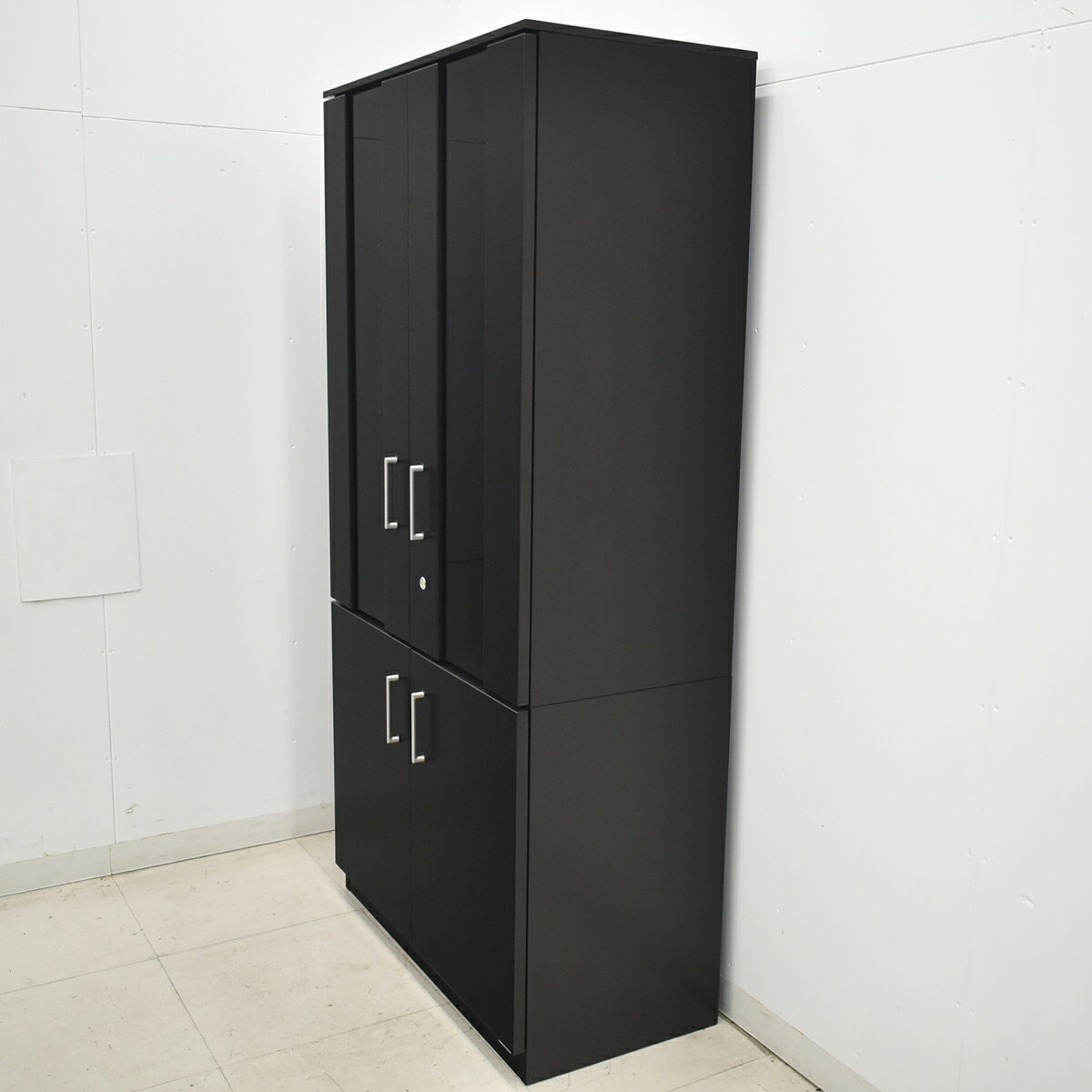 【中古】オカムラ グレースライン 役員用書棚 ガラス扉 2024年製 全高1800 2026041603【中古オフィス家具】 [2]