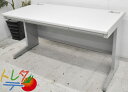 【中古】 ウチダ JUSTシリーズ 平机 W1400 2023012401 【中古オフィス家具】