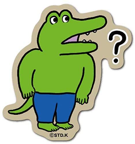 100日後に死ぬワニ ダイカットミニステッカー / ？ LCS-1040