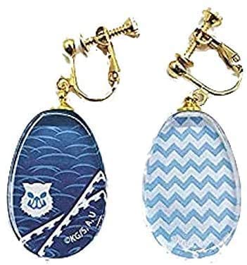 鬼滅の刃　ガラスイヤリング　嘴平伊之助