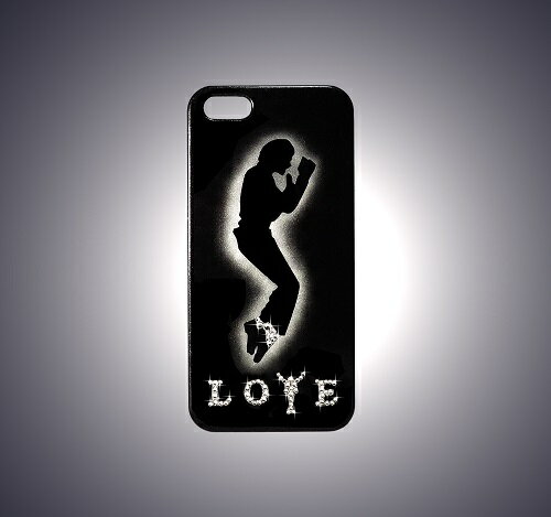 【スワロフスキー使用】MJオフィシャルライセンス認定iPhone5用ケース「MJ LOVE コレクション1」【マイケル・ジャクソン】