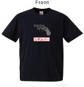 黒猫探偵社 Tシャツ/リボルバー 紺