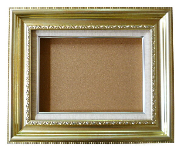 油彩額　油絵用額縁 X51 F30 P30 M30 銀 シルバー 枠と泥足とケース（仮縁仕上げ） -新品