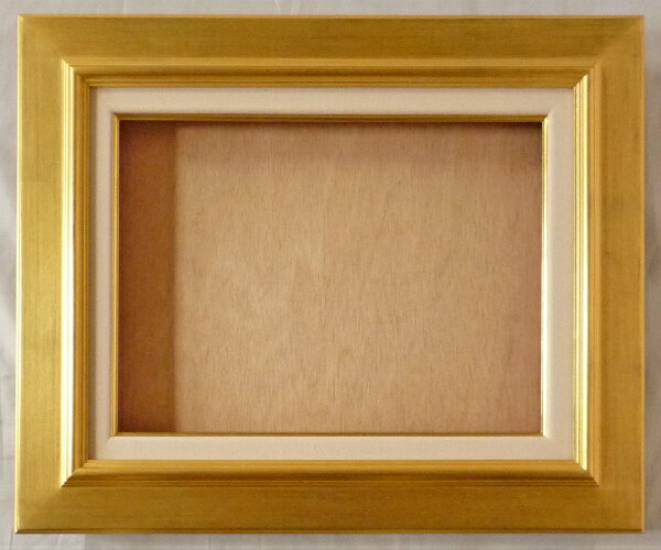 油彩額　油絵用額縁 オーロラ F8 (P8,M8) 金 ゴールド -新品