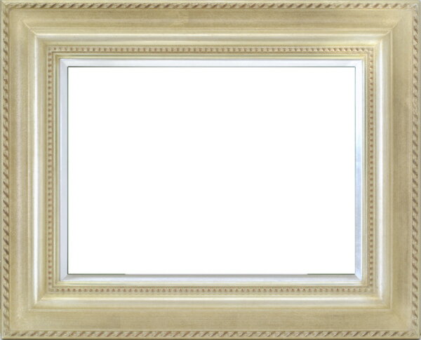 油彩額　油絵用額縁 7746 F4 シルバー 銀 -新品