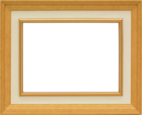 油彩額　油絵用額縁 3017 P6 M6 ベージュ 木製フレーム -新品