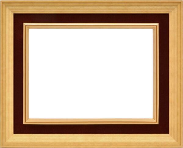 額縁 油絵額縁 油彩額縁 3017 P6 M6 エンジ 木製フレーム -新品