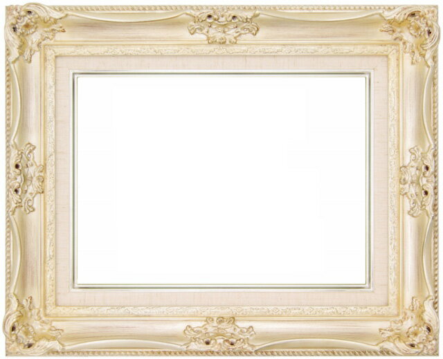 油絵 油彩額縁 （ ルイ14世 ） M8 銀　アートフレーム -新品