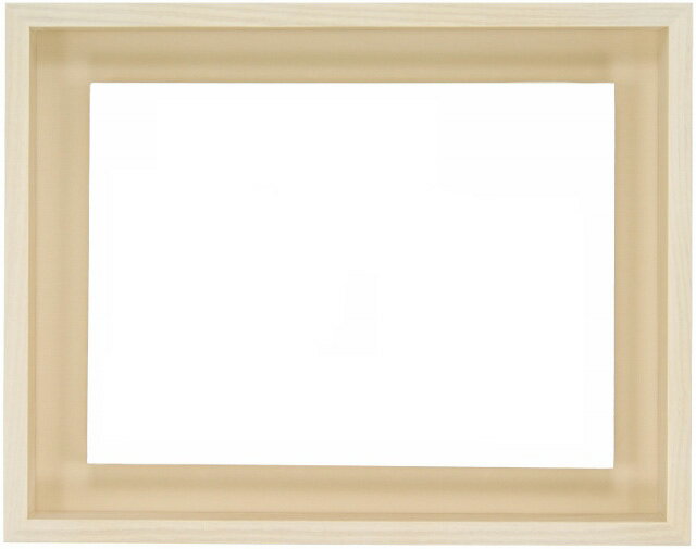 油彩額　油絵用額縁 細角箱15 F4 乳白 -新品