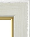 油彩額 油絵用額縁 8163 F8 ホワイト 白 -新品