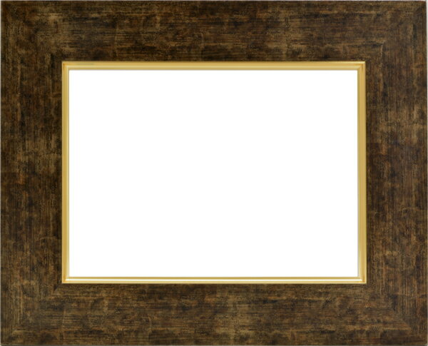 額縁 油絵額縁 油彩額縁 フレーム 3463 P8 M8 ダークブラウン -新品