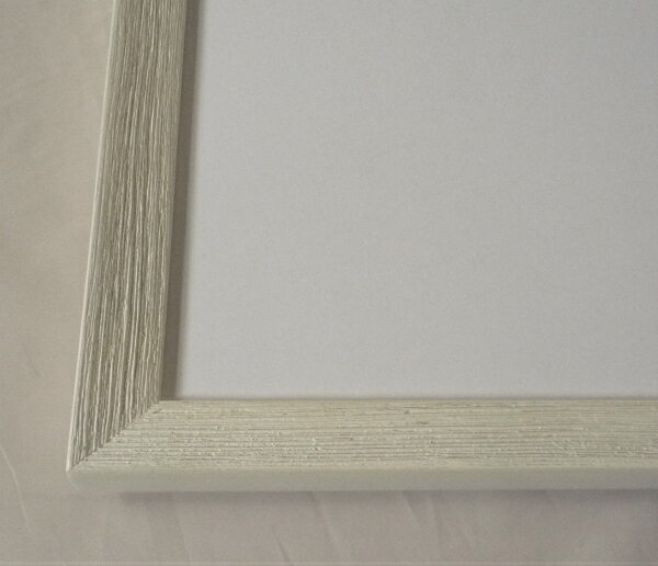 デッサン用 額縁 L-SHA-20 四ッ切 ミガキ白 -新品 2