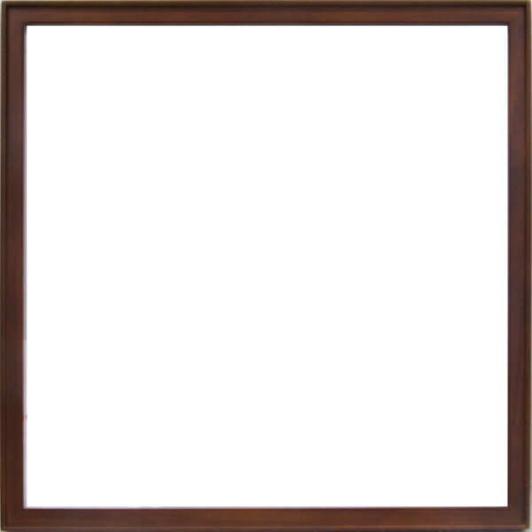 正方形の額縁 9787 600角(600X600mm) ブラウン・チーク -新品