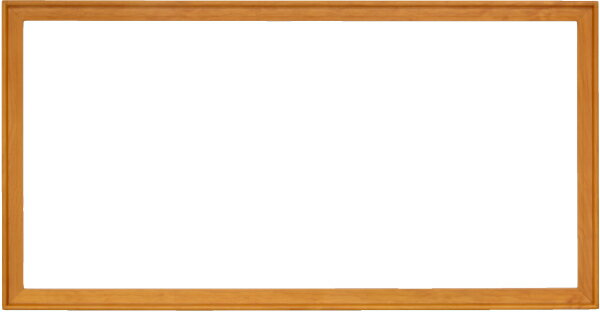 横長の額縁 9787 700×350mm チーク・ブラウン -新品