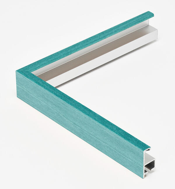 オーダーフレーム　別注額縁　デッサン用額縁　樹脂製額縁　アルミフレーム　T25 エメラルドグリーン　組寸サイズ1300