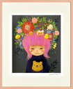 ジークレー版画 額装絵画 はりたつお 「happiness」 四ッ切
