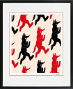 絵画 額装 デジタル版画 MEOMEO 「狐の雨」 四ッ切