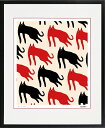 絵画 額装 デジタル版画 MEOMEO 「止まない猫」 四ッ切