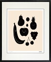 絵画 額装 デジタル版画 MEOMEO 「9つの顔」 四ッ切