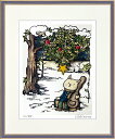 絵画 額装 デジタル版画 KANNA 「雪の日に」 四ッ切