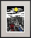 ジークレー版画 額装絵画 KOTOMIN 「TSUKI NO JIGOKU」 四ッ切