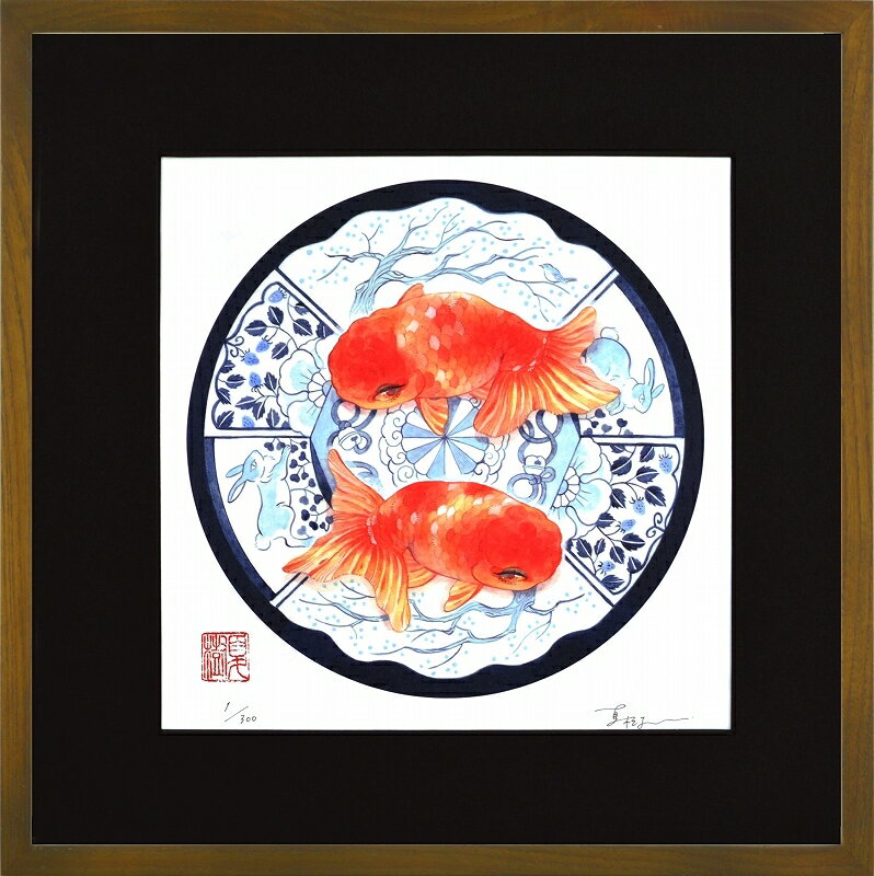 カタログ　パンフレット　リーフレット サイズ・シートサイズ:300角:約300X300mm 仕様・ジークレー版画、木製額縁、2mm厚マット、表面UVカットアクリル、吊り金具、ケース 商品説明 ・岩本夏樹作の額装版画です。 ・人気の作品を厳選した作品集の中にある絵です。 ・納品にお時間がかかる場合があります。お急ぎの方は事前にこちらよりお問い合わせください。 ・額装品は生産の関係上、予告なく仕様が変更になる場合があります。 ・天然木のフレームは節や木目の出方が写真とは異なりますのでご了承ください。 ・各商品は限定数生産です。完売の際はご容赦ください。 ・商品写真と商品の実際の色が異なる場合がございます。またロットによっても若干の色の差異が発生致します。 ・受注生産のため、返品・交換はお受け出来ません。 ・商品到着後7日が過ぎた場合、如何なる理由にも対応致しかねます。あらかじめご了承ください。 ・掲載写真はサンプル画像です。・売り切れごめん。 運送費（消費税・梱包費等込み）・送料無料 ※但し離島・沖縄の場合は別途送料が発生することがございますのでお問合せください。商品名・ジークレー版画 額付き絵画 岩本夏樹 「春の器」 シートサイズ・300角:約300X300mm 仕様・ジークレー版画、木製額縁、2mm厚マット、表面UVカットアクリル、吊り金具、ケース 商品説明・額装品は生産の関係上、予告なく仕様が変更になる場合があります。 ・天然木のフレームは節や木目の出方が写真とは異なりますのでご了承ください。 ・各商品は限定数生産です。完売の際はご容赦ください。 ・商品写真と商品の実際の色が異なる場合がございます。またロットによっても若干の色の差異が発生致します。 ・受注生産のため、返品・交換はお受け出来ません。 ・商品到着後7日が過ぎた場合、如何なる理由にも対応致しかねます。あらかじめご了承ください。 ※壁面用取り付け金具は付属いたしません。必要な場合、こちらよりお選びお伝えください。(金具代別途申し受けます) ・掲載写真はサンプル画像です。 ・売り切れごめん。