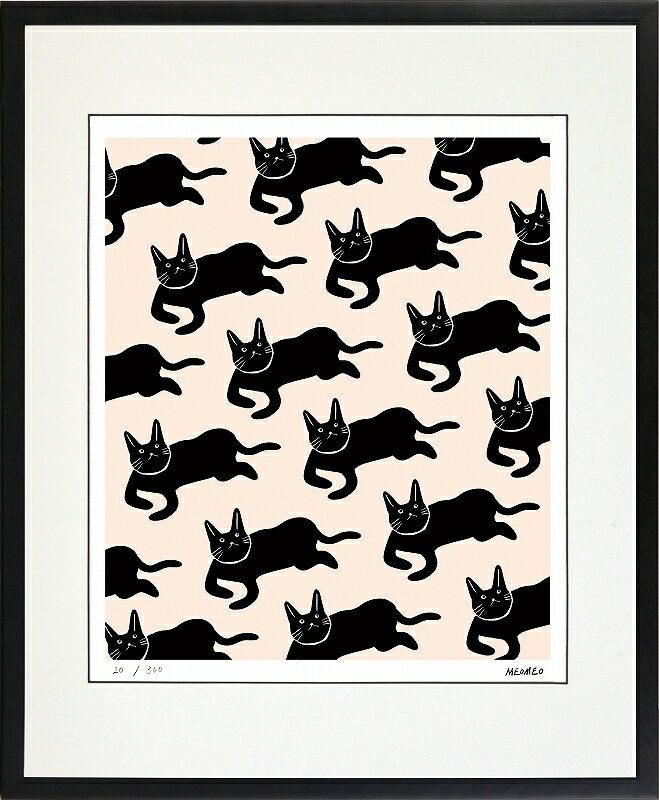 カタログ　パンフレット　リーフレット サイズ・シートサイズ:四ッ切:約424X348mm 仕様・ジークレー版画、木製額縁、2mm厚マット、表面ガラス、吊り金具、ケース 商品説明 ・MEOMEO作の額装版画です。 ・人気の作品を厳選した作品集の中にある絵です。 ・納品にお時間がかかる場合があります。お急ぎの方は事前にこちらよりお問い合わせください。 ・額装品は生産の関係上、予告なく仕様が変更になる場合があります。 ・天然木のフレームは節や木目の出方が写真とは異なりますのでご了承ください。 ・各商品は限定数生産です。完売の際はご容赦ください。 ・商品写真と商品の実際の色が異なる場合がございます。またロットによっても若干の色の差異が発生致します。 ・受注生産のため、返品・交換はお受け出来ません。 ・商品到着後7日が過ぎた場合、如何なる理由にも対応致しかねます。あらかじめご了承ください。 ・掲載写真はサンプル画像です。・売り切れごめん。 運送費（消費税・梱包費等込み）・送料無料 ※但し離島・沖縄の場合は別途送料が発生することがございますのでお問合せください。商品名・ジークレー版画 額付き絵画 MEOMEO 「猫の雨」 シートサイズ・四ッ切:約424X348mm 仕様・ジークレー版画、木製額縁、2mm厚マット、表面ガラス、吊り金具、ケース 商品説明・額装品は生産の関係上、予告なく仕様が変更になる場合があります。 ・天然木のフレームは節や木目の出方が写真とは異なりますのでご了承ください。 ・各商品は限定数生産です。完売の際はご容赦ください。 ・商品写真と商品の実際の色が異なる場合がございます。またロットによっても若干の色の差異が発生致します。 ・受注生産のため、返品・交換はお受け出来ません。 ・商品到着後7日が過ぎた場合、如何なる理由にも対応致しかねます。あらかじめご了承ください。 ※壁面用取り付け金具は付属いたしません。必要な場合、こちらよりお選びお伝えください。(金具代別途申し受けます) ・掲載写真はサンプル画像です。 ・売り切れごめん。