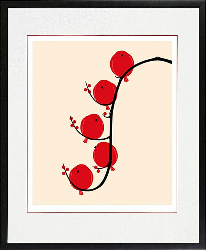 カタログ　パンフレット　リーフレット サイズ・シートサイズ:四ッ切:約424X348mm 仕様・ジークレー版画、木製額縁、2mm厚マット、表面ガラス、吊り金具、ケース 商品説明 ・MEOMEO作の額装版画です。 ・人気の作品を厳選した作品集の中にある絵です。 ・納品にお時間がかかる場合があります。お急ぎの方は事前にこちらよりお問い合わせください。 ・額装品は生産の関係上、予告なく仕様が変更になる場合があります。 ・天然木のフレームは節や木目の出方が写真とは異なりますのでご了承ください。 ・各商品は限定数生産です。完売の際はご容赦ください。 ・商品写真と商品の実際の色が異なる場合がございます。またロットによっても若干の色の差異が発生致します。 ・受注生産のため、返品・交換はお受け出来ません。 ・商品到着後7日が過ぎた場合、如何なる理由にも対応致しかねます。あらかじめご了承ください。 ・掲載写真はサンプル画像です。・売り切れごめん。 運送費（消費税・梱包費等込み）・送料無料 ※但し離島・沖縄の場合は別途送料が発生することがございますのでお問合せください。商品名・ジークレー版画 額付き絵画 MEOMEO 「5羽の鳥」 シートサイズ・四ッ切:約424X348mm 仕様・ジークレー版画、木製額縁、2mm厚マット、表面ガラス、吊り金具、ケース 商品説明・額装品は生産の関係上、予告なく仕様が変更になる場合があります。 ・天然木のフレームは節や木目の出方が写真とは異なりますのでご了承ください。 ・各商品は限定数生産です。完売の際はご容赦ください。 ・商品写真と商品の実際の色が異なる場合がございます。またロットによっても若干の色の差異が発生致します。 ・受注生産のため、返品・交換はお受け出来ません。 ・商品到着後7日が過ぎた場合、如何なる理由にも対応致しかねます。あらかじめご了承ください。 ※壁面用取り付け金具は付属いたしません。必要な場合、こちらよりお選びお伝えください。(金具代別途申し受けます) ・掲載写真はサンプル画像です。 ・売り切れごめん。