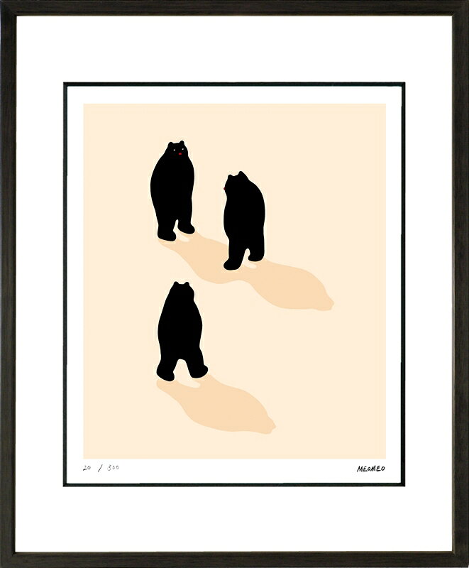 カタログ　パンフレット　リーフレット サイズ・シートサイズ:四ッ切:約424X348mm 仕様・ジークレー版画、木製額縁、2mm厚マット、表面ガラス、吊り金具、ケース 商品説明 ・MEOMEO作の額装版画です。 ・人気の作品を厳選した作品集の中にある絵です。 ・納品にお時間がかかる場合があります。お急ぎの方は事前にこちらよりお問い合わせください。 ・額装品は生産の関係上、予告なく仕様が変更になる場合があります。 ・天然木のフレームは節や木目の出方が写真とは異なりますのでご了承ください。 ・各商品は限定数生産です。完売の際はご容赦ください。 ・商品写真と商品の実際の色が異なる場合がございます。またロットによっても若干の色の差異が発生致します。 ・受注生産のため、返品・交換はお受け出来ません。 ・商品到着後7日が過ぎた場合、如何なる理由にも対応致しかねます。あらかじめご了承ください。 ・掲載写真はサンプル画像です。・売り切れごめん。 運送費（消費税・梱包費等込み）・送料無料 ※但し離島・沖縄の場合は別途送料が発生することがございますのでお問合せください。商品名・ジークレー版画 額付き絵画 MEOMEO 「たむろ」 シートサイズ・四ッ切:約424X348mm 仕様・ジークレー版画、木製額縁、2mm厚マット、表面ガラス、吊り金具、ケース 商品説明・額装品は生産の関係上、予告なく仕様が変更になる場合があります。 ・天然木のフレームは節や木目の出方が写真とは異なりますのでご了承ください。 ・各商品は限定数生産です。完売の際はご容赦ください。 ・商品写真と商品の実際の色が異なる場合がございます。またロットによっても若干の色の差異が発生致します。 ・受注生産のため、返品・交換はお受け出来ません。 ・商品到着後7日が過ぎた場合、如何なる理由にも対応致しかねます。あらかじめご了承ください。 ※壁面用取り付け金具は付属いたしません。必要な場合、こちらよりお選びお伝えください。(金具代別途申し受けます) ・掲載写真はサンプル画像です。 ・売り切れごめん。