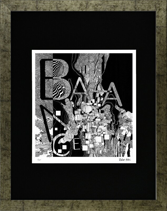 日本の名画 絵画 ジークレー版画 額装絵画 ROBERT EDWIN 「Balance」 大衣