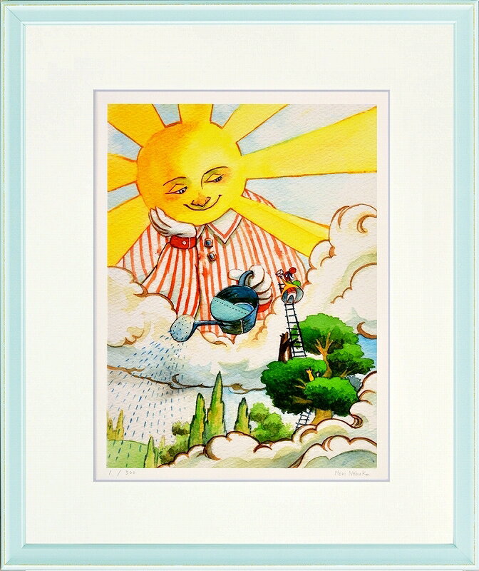 カタログ　パンフレット　リーフレット サイズ・シートサイズ:四ッ切:約424X348mm 仕様・ジークレー版画、木製額縁、2mm厚マット、表面UVカットアクリル、吊り金具、ケース 商品説明 ・堀 乃布子作の額装版画です。 ・人気の作品を厳選した作品集の中にある絵です。 ・納品にお時間がかかる場合があります。お急ぎの方は事前にこちらよりお問い合わせください。 ・額装品は生産の関係上、予告なく仕様が変更になる場合があります。 ・天然木のフレームは節や木目の出方が写真とは異なりますのでご了承ください。 ・各商品は限定数生産です。完売の際はご容赦ください。 ・商品写真と商品の実際の色が異なる場合がございます。またロットによっても若干の色の差異が発生致します。 ・受注生産のため、返品・交換はお受け出来ません。 ・商品到着後7日が過ぎた場合、如何なる理由にも対応致しかねます。あらかじめご了承ください。 ・掲載写真はサンプル画像です。・売り切れごめん。 運送費（消費税・梱包費等込み）・送料無料 ※但し離島・沖縄の場合は別途送料が発生することがございますのでお問合せください。商品名・ジークレー版画 額付き絵画 堀 乃布子 「しょうたいじょう 3」 シートサイズ・四ッ切:約424X348mm 仕様・ジークレー版画、木製額縁、2mm厚マット、表面UVカットアクリル、吊り金具、ケース 商品説明・額装品は生産の関係上、予告なく仕様が変更になる場合があります。 ・天然木のフレームは節や木目の出方が写真とは異なりますのでご了承ください。 ・各商品は限定数生産です。完売の際はご容赦ください。 ・商品写真と商品の実際の色が異なる場合がございます。またロットによっても若干の色の差異が発生致します。 ・受注生産のため、返品・交換はお受け出来ません。 ・商品到着後7日が過ぎた場合、如何なる理由にも対応致しかねます。あらかじめご了承ください。 ※壁面用取り付け金具は付属いたしません。必要な場合、こちらよりお選びお伝えください。(金具代別途申し受けます) ・掲載写真はサンプル画像です。 ・売り切れごめん。