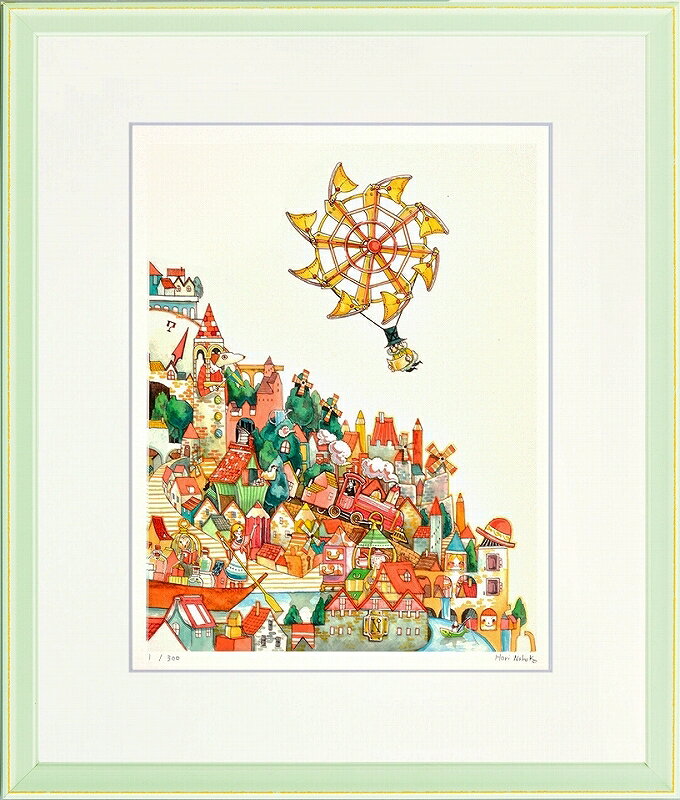 カタログ　パンフレット　リーフレット サイズ・シートサイズ:四ッ切:約424X348mm 仕様・ジークレー版画、木製額縁、2mm厚マット、表面UVカットアクリル、吊り金具、ケース 商品説明 ・堀 乃布子作の額装版画です。 ・人気の作品を厳選した作品集の中にある絵です。 ・納品にお時間がかかる場合があります。お急ぎの方は事前にこちらよりお問い合わせください。 ・額装品は生産の関係上、予告なく仕様が変更になる場合があります。 ・天然木のフレームは節や木目の出方が写真とは異なりますのでご了承ください。 ・各商品は限定数生産です。完売の際はご容赦ください。 ・商品写真と商品の実際の色が異なる場合がございます。またロットによっても若干の色の差異が発生致します。 ・受注生産のため、返品・交換はお受け出来ません。 ・商品到着後7日が過ぎた場合、如何なる理由にも対応致しかねます。あらかじめご了承ください。 ・掲載写真はサンプル画像です。・売り切れごめん。 運送費（消費税・梱包費等込み）・送料無料 ※但し離島・沖縄の場合は別途送料が発生することがございますのでお問合せください。商品名・ジークレー版画 額付き絵画 堀 乃布子 「朝な」 シートサイズ・四ッ切:約424X348mm 仕様・ジークレー版画、木製額縁、2mm厚マット、表面UVカットアクリル、吊り金具、ケース 商品説明・額装品は生産の関係上、予告なく仕様が変更になる場合があります。 ・天然木のフレームは節や木目の出方が写真とは異なりますのでご了承ください。 ・各商品は限定数生産です。完売の際はご容赦ください。 ・商品写真と商品の実際の色が異なる場合がございます。またロットによっても若干の色の差異が発生致します。 ・受注生産のため、返品・交換はお受け出来ません。 ・商品到着後7日が過ぎた場合、如何なる理由にも対応致しかねます。あらかじめご了承ください。 ※壁面用取り付け金具は付属いたしません。必要な場合、こちらよりお選びお伝えください。(金具代別途申し受けます) ・掲載写真はサンプル画像です。 ・売り切れごめん。