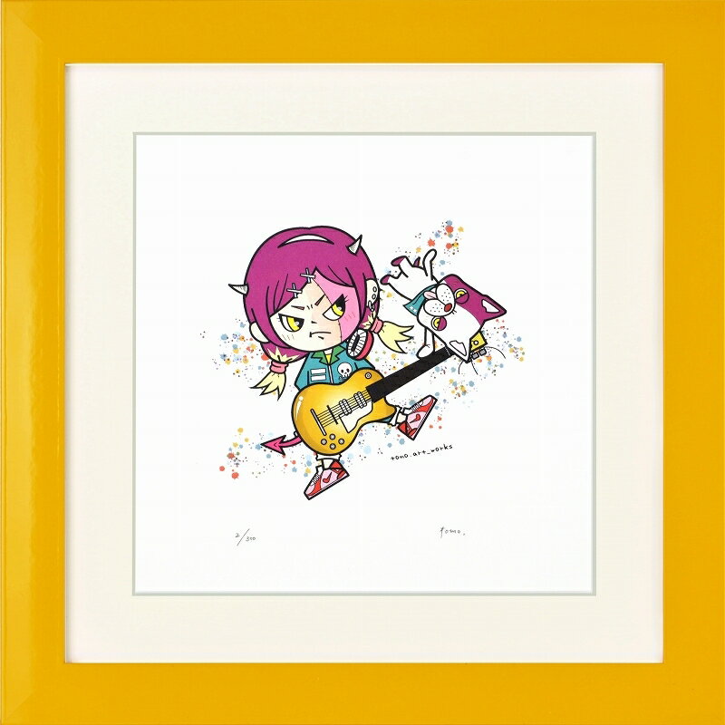 日本の名画 絵画 ジークレー版画 額装絵画 tomo. 「Devil's kids3」 300角